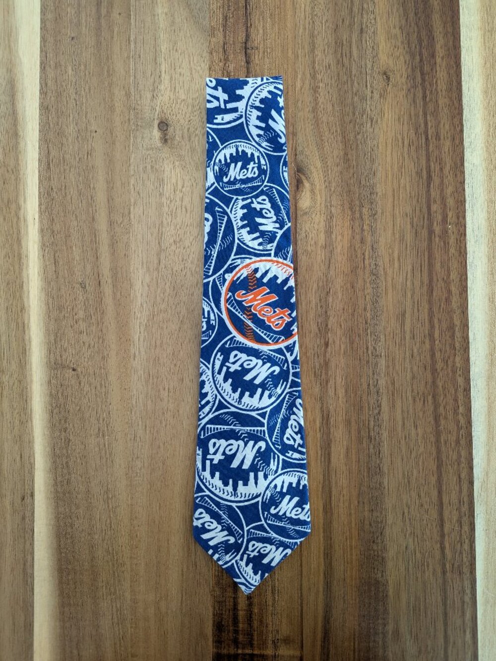 New York Mets Men's Neck Tie. Custom handmade. New